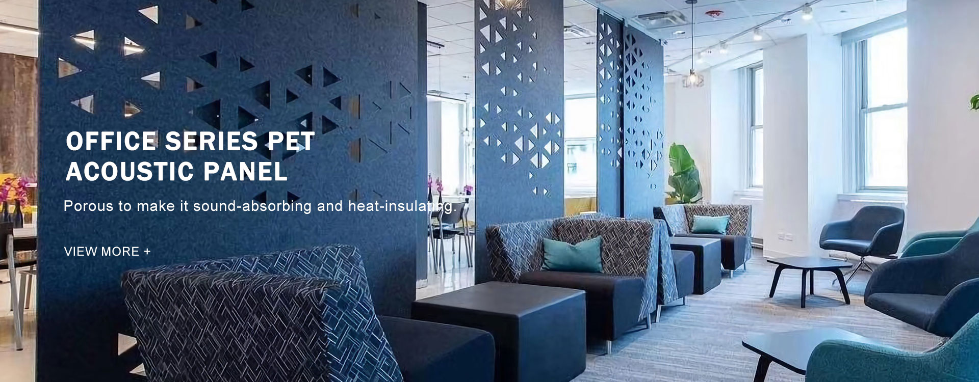 ตัวควบคุมเสียง PET Acoustic Board Privacy Office Divider